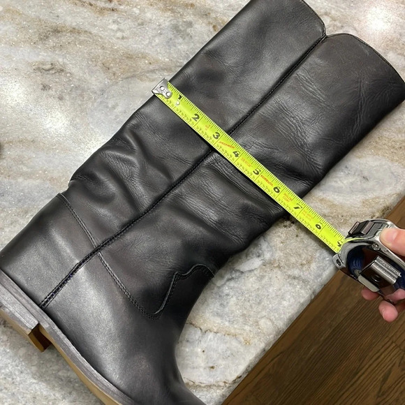 Isabel Marant Black Chess Leather Tall Boots Women's EU 37 Made in Portugal - Picture 14 of 16